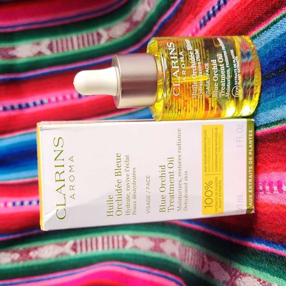 CLARINS AROMA NIB | BLUE ORCHID TREATMENT OIL Moisturizes & Restores Skin 1 oz**